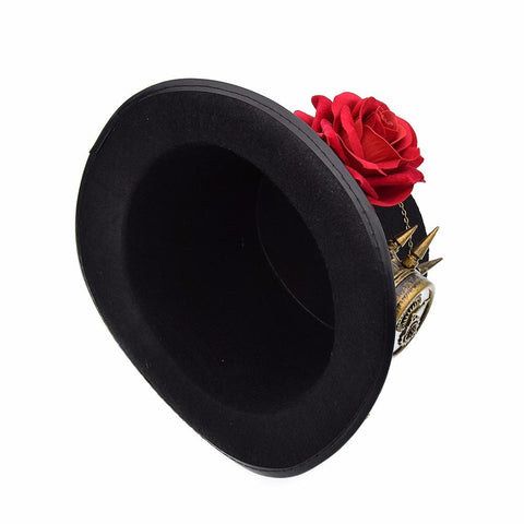 Gothic Wool Brozen Gears Hat