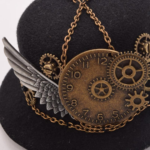 Gothic Gears Wing Chain Head Wear