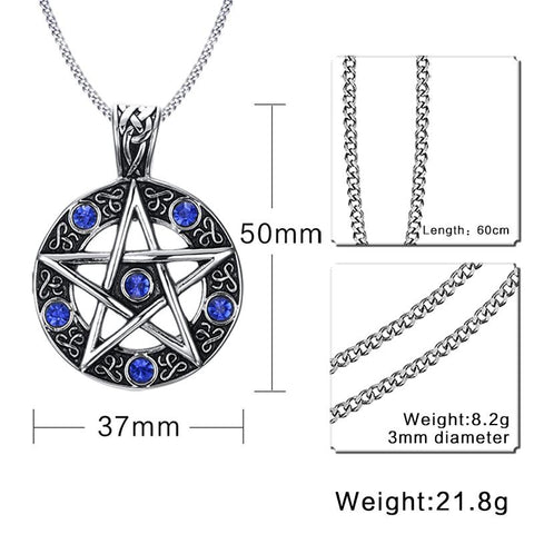 Vintage Pentagram Gothic Necklace